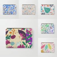 Flower Pattern Printing Cosmetic Bag Travel Toiletries Storage Bag Ladies Clutch Bag Bank Card Coin Purse