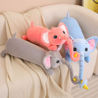 ตุ๊กตาช้างน่ารักสร้างสรรค์ของเล่นยัดนุ่นหมอนหนีบขาสำหรับนอนเด็กของขวัญวันเกิดตุ๊กตาลูกช้าง