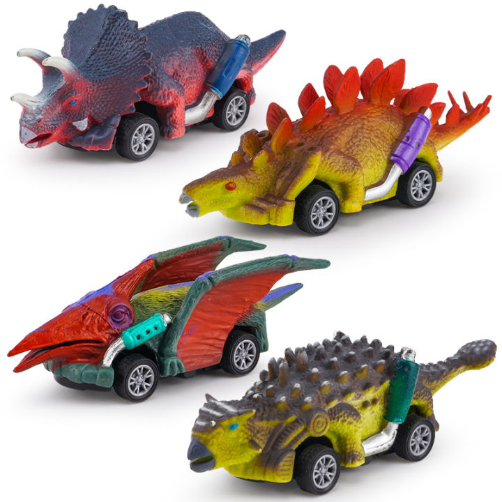 ของเล่น-tiktok-net-red-ของเล่นเด็กเด็กผู้ชายจำลองโมเดลของเล่นไดโนเสาร์ดึงกลับรถตลาดกลางคืนแผงลอยรถของเล่น