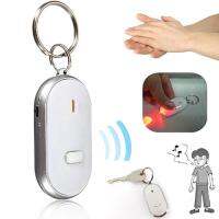 【DT】80% Hot Sales!! Anti-Lost LED Key Finder Find Locator Keychain Whistle Beeped Sound Control Torch hot