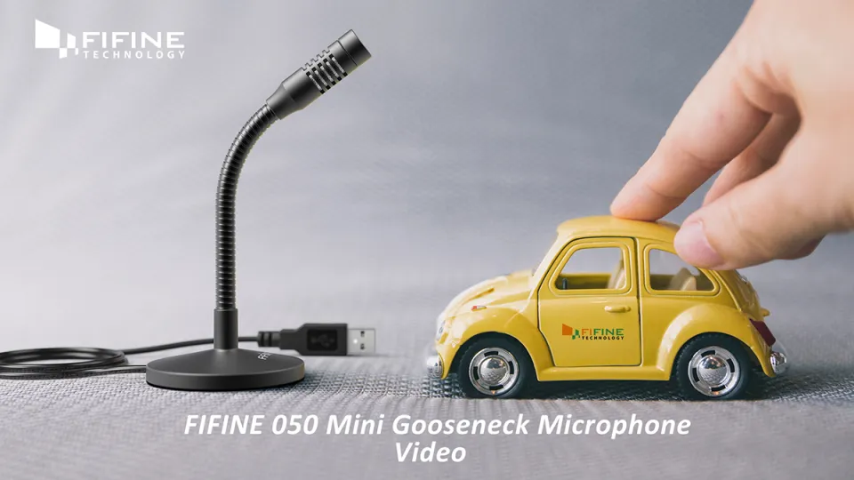 FIFINE Mini Gooseneck USB Microphone for Dictation and Recording,Desktop  Microphone for Computer Laptop PC.Plug and Play Great for