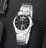 นาฬิกา Casio รุ่น MTP-1381D-1A นาฬิกาผู้ชาย สายแสตนเลส สีเงิน หน้าปัดดำ สุดหรู (สินค้าขายดี) - มั่นใจ ของแท้ 100% ประกันศูนย์ 1 ปีเต็ม