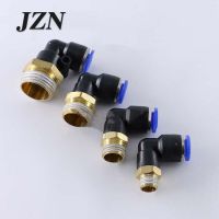 Free shipping  ( 10 PCS ) Pneumatic air pipe fast cylinder solenoid valve connector thread bend PL12/6/4/10/8-02/01/03/04 Valves