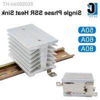 ☫ New Aluminum Heat Sink DIN Rail Mounted For Single Solid State Relay40A 50A 60A 80A SSR Raditor