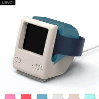URVOI สำหรับ Series 54321 WatchOS 5 Nightstand Keeper ซิลิโคนแท่นชาร์จสำหรับ สำหรับ iMac Design