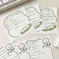 50 Sheets Cartoon Dog Memo Kawaii Brief Strokes Notepad Message Note Paper School Stationery