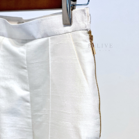 Belive "Diamond Great" Pants 100% Hand Woven Thai Silk , กางเกงขากระบอกใหญ่ ผ้าไหมพรีเมี่ยมทอมือ