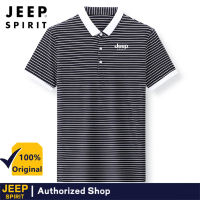 JEEP SPIRIT 2023เสื้อยืดเสื้อโปโลแขนสั้นฤดูร้อนเสื้อเสื้อโปโลลำลองสำหรับวัยรุ่นหลวมผ้าฝ้ายบาง