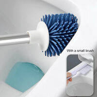 ONEUP Wall-Mounted Toilet Brush Silicone Head with Base Cleaning Kit Floor Type No Dead Cleaning Brush Bathroom Accessories