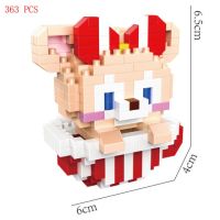 Hot StellaLou กระต่าย Gelatoni แมว ShellieMay Duffy หมีรุ่น Disneyland ตัวเลขอิฐ mini micro diamond building blocks ของเล่น