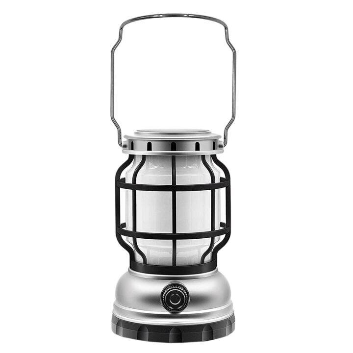 Camping Solar Lantern Outdoor Waterproof Rechargeable Lantern LED