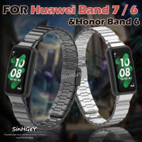 สายรัดข้อมือ Huawei 7/6สายรัดโลหะนาฬิกาข้อมือสายสเตนเลส Honor Band 6