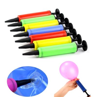 (Ready Stock) Balloon Pump Hand Push Mini Plastic Inflator Air Pump Portable Useful Foil Balloon Inflator