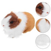 Boomss【New】 Hamster Figurine จำลองหนูแฮมสเตอร์รูปแบบหนูแฮมสเตอร์เทียมสำหรับการตกแต่ง