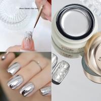 【YP】 1 Jar Gold Mirror Metallic Gel UV Painting Varnish Lines French Nails Lacquer