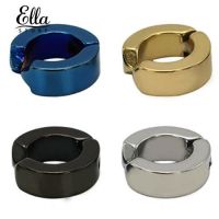 Ellastore 1 Pc Ear Clip Titanium Steel Earrings U Shaped Ear Studs