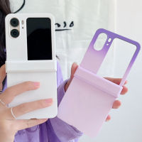 เคสมือถือไล่สีสำหรับออปโป้ไฟนด์ N2ฝาพับพร้อมบานพับเคสกันกระแทกสำหรับการค้นหา N2พลิกหวานผสมลูกอมฝาครอบสีหา N2Flip