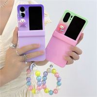 เคสโทรศัพท์ลายการ์ตูน Sanrio 3D สำหรับออปโป้ไฟนด์ N2ฝาพับและ2สีลูกอมผิวสัมผัสกล่องปกพลาสติกสำหรับออปโป้ไฟนด์และ2พลิก