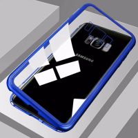 MOBILCARE กระจกด้านหลังเท่านั้น Case For Samsung Galaxy S7 Edge / Samsung Galaxy Note 8 แม่เหล็กดูดซับพลิกกรณีโทรศัพท์สำหรับ คุ้มครองเต็มรูปแบบแม่เหล็กกรอบโลหะกระจกใสปกหลังสำหรับ Samsung Galaxy S7 Edge / Samsung Galaxy Note 8 กรณีโลหะแม่เหล็กปกหลัง