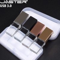 JASTER USB 3.0 Fashion Crystal Flash Pen Drive cle USB 4GB 16GB 32GB 64GB Wedding Gift Pendrive Over 10pcs Free custom logo