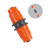 ▲ Pipe Locking Fitting Retractable Tube 8/11mm Hose Fittings 3/8 Inch Hose Repair Fittings Garden Irrigation Hose Fittings Orange