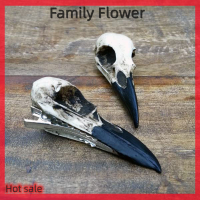 Family Flower Flash Sale กิ๊บติดผมแฟชั่นรูปโครงกระดูกและหัวอีกาสำหรับผู้หญิงกิ๊บติดผมแนวสยองขวัญสุดสร้างสรรค์อุปกรณ์ตกแต่งผมสำหรับงานปาร์ตี้ฮาโลวีน