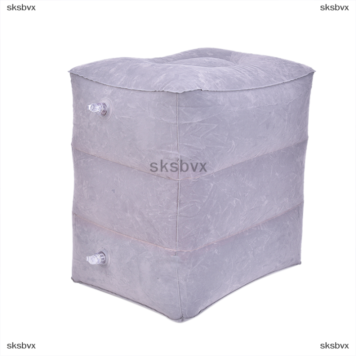 sksbvx-พองแบบพกพาเดินทางเท้าหมอนเครื่องบินรถไฟเด็กเตียงพักเท้า