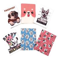 New Cute Bulldog PU Travel Passport Case ID Card Cover Passport Holder Protector Organizer Super Quality Women Men Card Holder Card Holders