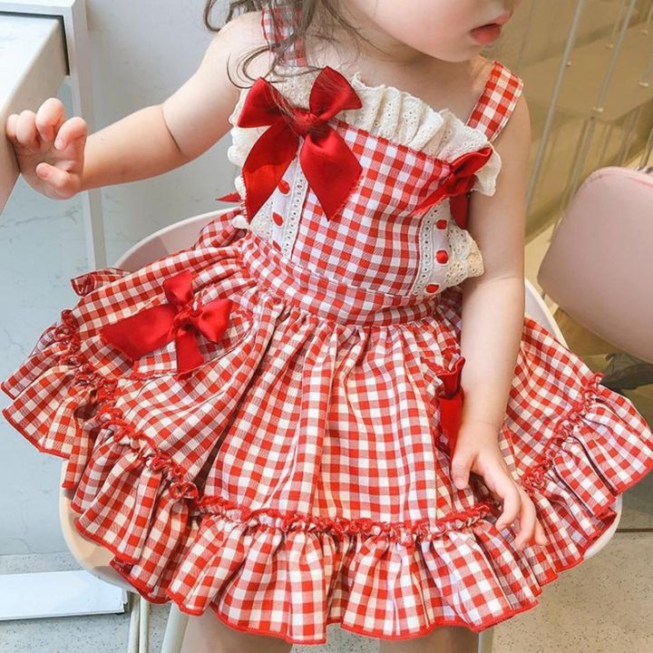 girls-cute-bow-plaid-dress-summer-sleeveless-fashion-party-dresses-kids-tutu-toddler-girl-princess-fluffy-dress-children-clothes