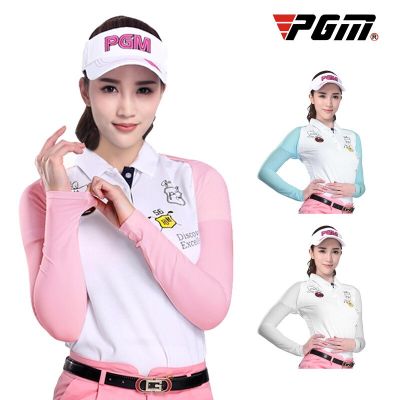 PGM Arm Sleeves Golf Cooling Shawl Summer Sun Protection Womens Long-Sleeved Ice Silk Bottoming Shirt Anti-UV Sleeve PJ001