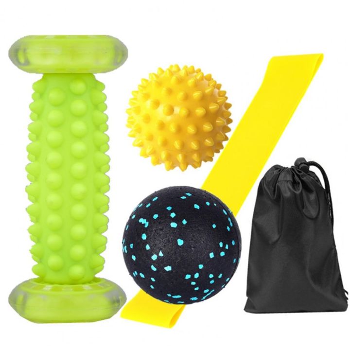 yoga-block-roller-with-trigger-points-massage-ball-latex-belt-body-exercise-set