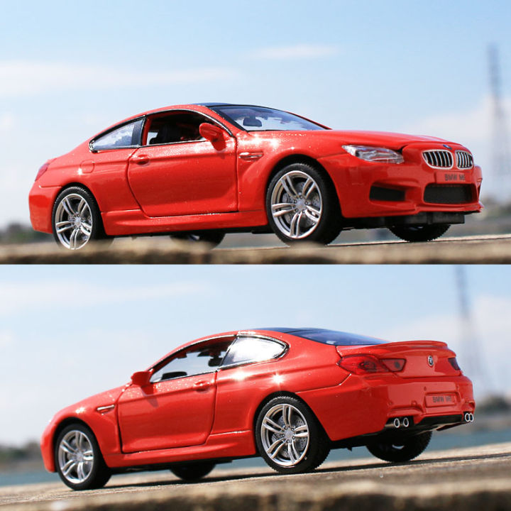 1-32-bmw-m6ล้อแม็กรถยนต์รุ่นเสียงและแสงดึงกลับคอลเลกชัน-d-iecast-ยานพาหนะรถยนต์ของเล่นสำหรับเด็ก