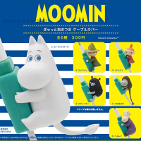 KITAN CLUB Gacha ของเล่น Moomins อะนิเมะตัวเลข Stikkky Snufkin Little My Cable Protector ตุ๊กตาน่ารักตารางเครื่องประดับของเล่น