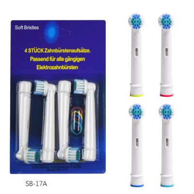✌ 4 PCS Replacement Brush Heads For Oral-B Toothbrush Heads Advance Power/Pro Health Electric Toothbrush Heads