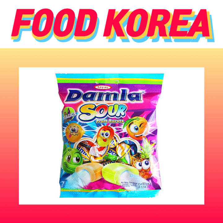 TAYAS(90g) Damla Sour Fruit Bursts Candy / Korean snacks, Korean candy, Korean food Lazada PH