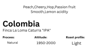 เมล็ดกาแฟคั่ว Colombia Finca La Loma Caturra "IPA" - Natural process - บรรจุ 100 กรัม - Sribrown