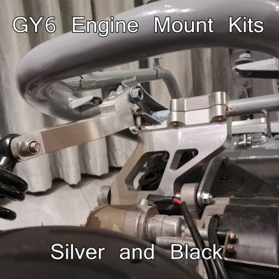 GY6 Engine Stretch Mount Hanger Kits Fit 7" 8" Wide Tire Wheel For Honda Ruckus Zoomer AF8 NPS50 Scooter Frame Modified Parts Picture Hangers Hooks