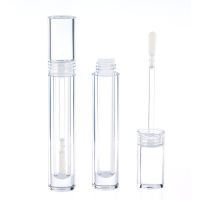 5ml Empty Clear Lip Gloss Tube Plastic Lipstick Vials Lip Balm Pipe Bottle with Rubber Stopper DIY Cosmetic Sample Container