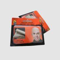 【LZ】✼⊙⊕  Engraçado reutilizável Fake Bald Head Wig Cap para homens e mulheres Unisex Halloween Party Filmes Costume Dress Unisex