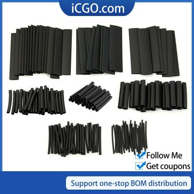 127 Pcs Heat Shrink Sleeving Tube Tube Assortment Kit Electrical Connection Electrical Wire Wrap Cable Waterproof Shrinkage 2:1