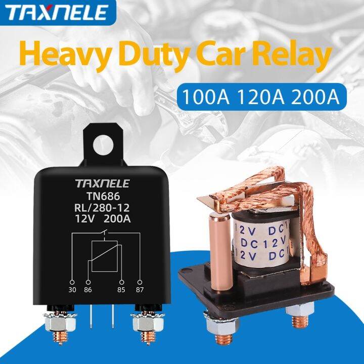 รีเลย์สตาร์ทรีเลย์200a-100a-120a-12v-24v-รีเลย์สตาร์ทกระแสไฟแรงสูงยานยนต์กำลังไฟ12v-รีเลย์รถยนต์รถบรรทุก