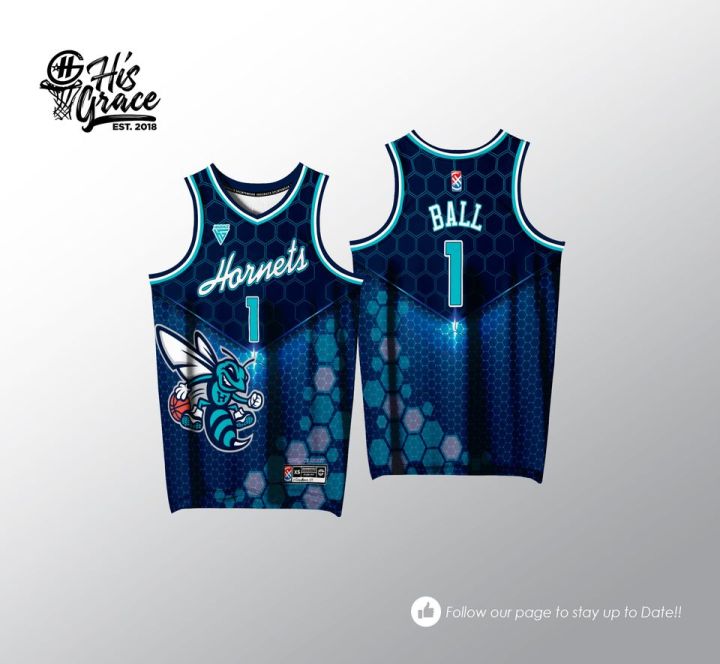 44 HG CONCEPT CHARLOTTE HORNETS FULL SUBLIMATION JERSEY