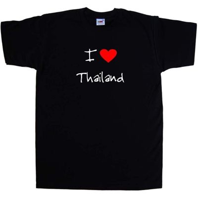 2020 I Love Heart Thailand Black T-Shirt sale