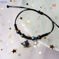 ?【Lowest price】SUTAI สร้อยข้อมือลูกปัดดาวเคราะห์จักรวาลสำหรับผู้หญิงสร้างสรรค์กำไลเพื่อนที่ดีที่สุดแบบเกาหลีของขวัญเครื่องประดับแฟชั่น