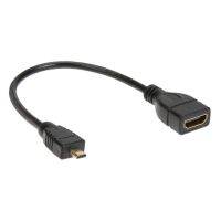 Nku Micro HDMI-Compatible To HDMI-Compatible Adapter 1080P 3D Extension Cable for GoPro Hero 7 Raspberry Pi 4 Sony Camera HDTV Adapters Adapters