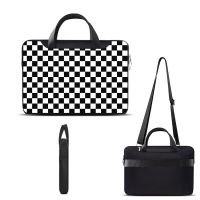 [COD] Houndstooth computer bag portable female 14 notebook 15 shoulder 15.6 fashion ins niche tablet