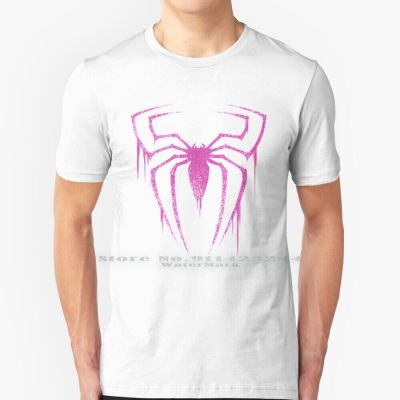 Spider Symbol ( Pink Version ) T Shirt Cotton 6Xl Spidergwen Stacy Pink Comics Amazing Spectacular Symbol Stencil