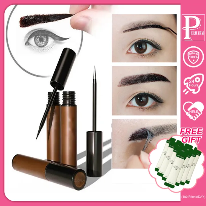4 Color Eyebrow Tattoo Gel Black Coffee Gray Red No Logo Tattoo Brow