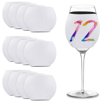 【CW】 Sublimation Blanks Wine Glass Sleeve Insulator Cover Ornaments Supplies