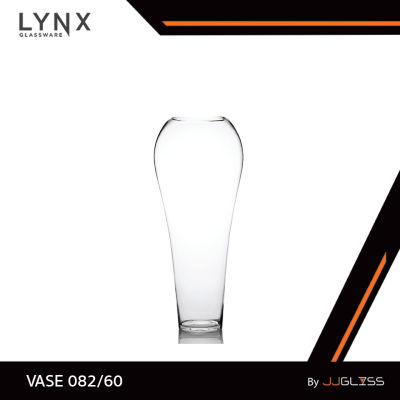 LYNX - VASE 082 - แจกันแก้ว แจกันสูง ทรงโอ่ง แฮนด์เมด เนื้อใส มีให้เลือก 2 ขนาด คือ ความสูง 50 ซม. และ 60 ซม.